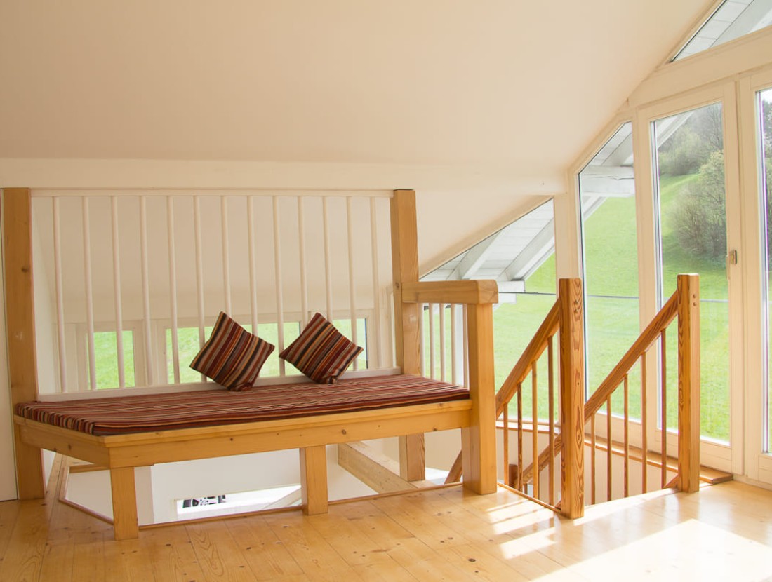 Wohnzimmer in der Galerie