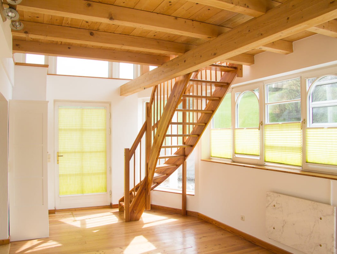 Stiege ins Obergeschoß