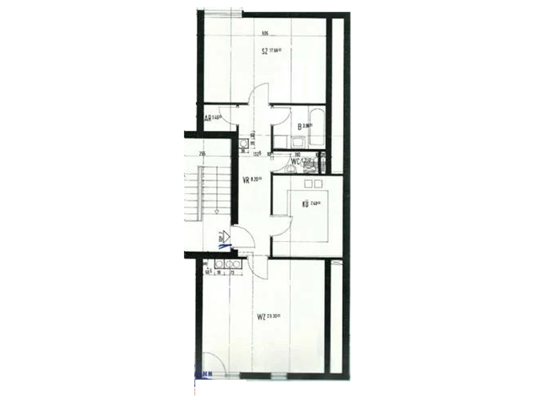 Grundriss - Skizze Mietwohnung Obertrum